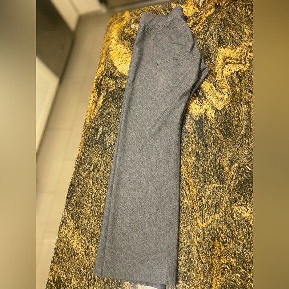 Figs Technical Collection women’s  Med tweed look gray teal tie,‎ 2 back pockets - Picture 5 of 5